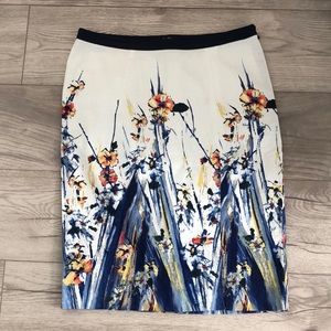 Beautiful rafaella skirt side slit size 6!